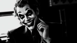 joker black and white