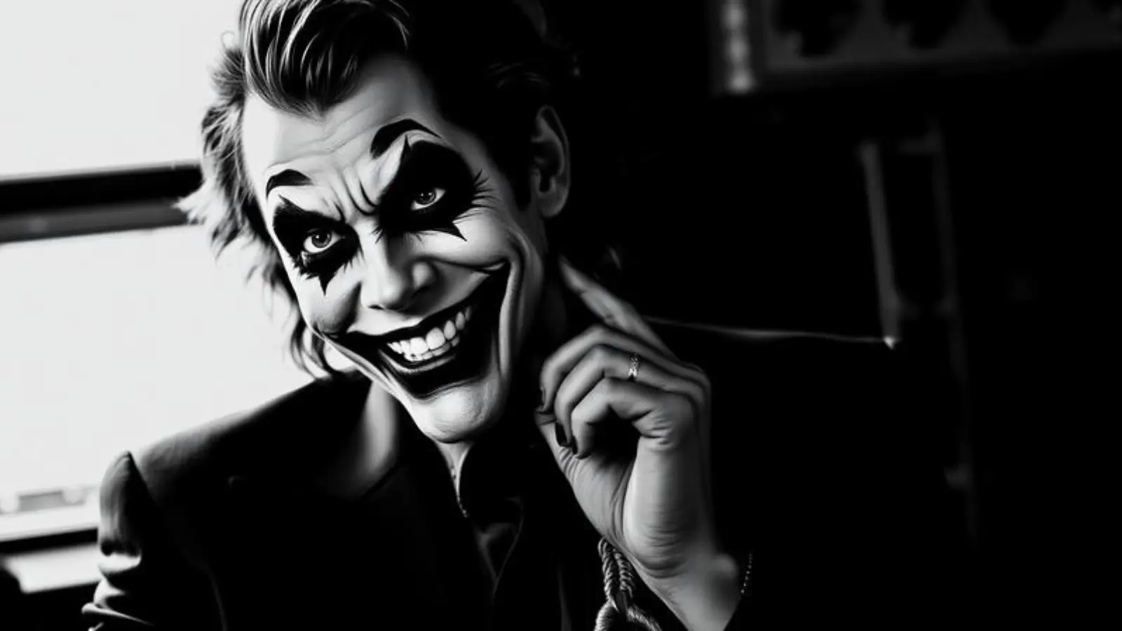joker black and white