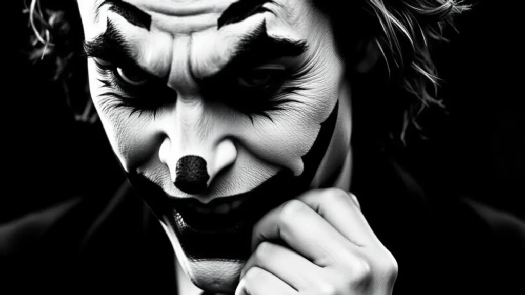 joker black and white