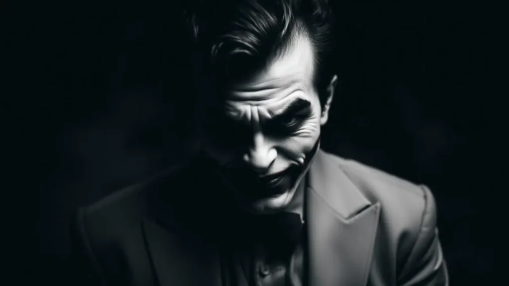 joker black and white
