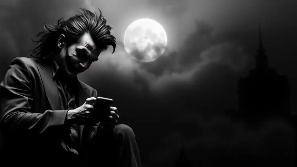 joker black and white