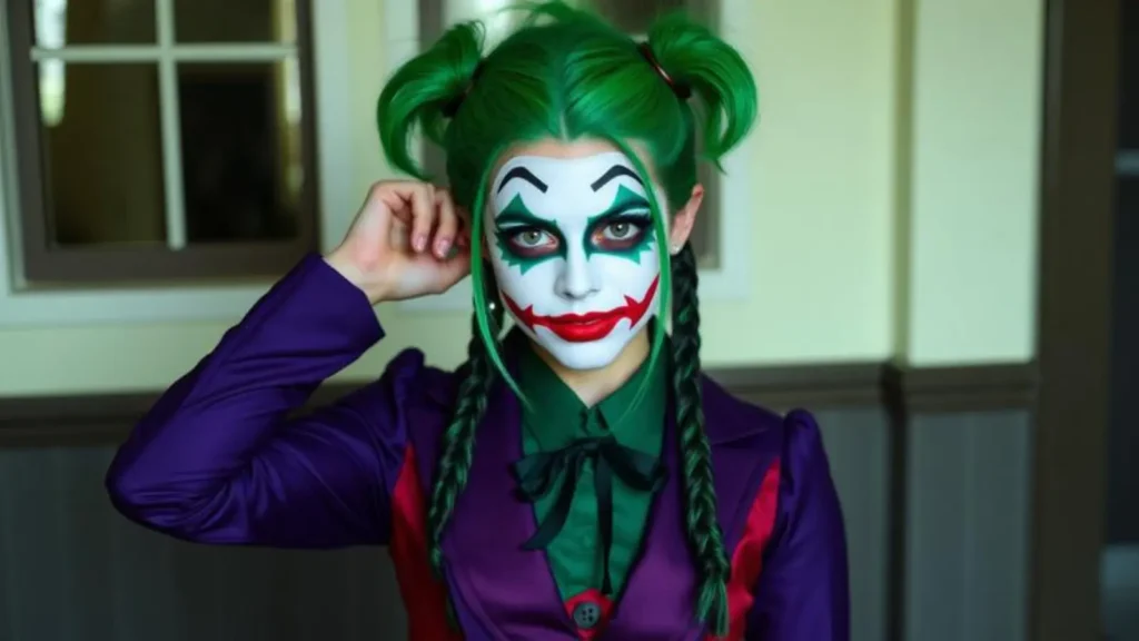joker halloween costume girl
