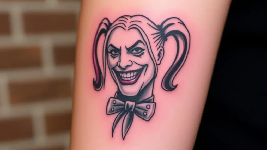 joker harley quinn tattoo